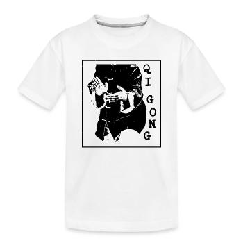 Illustration de la pose traditionnelle du Qigong - T-shirt bio Premium Enfant - blanc - Devant