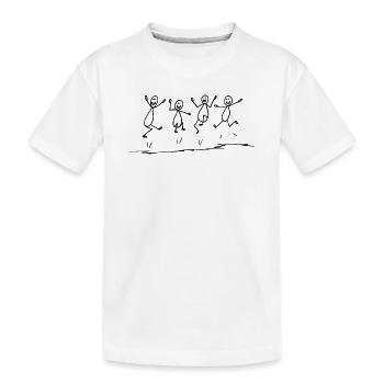 Begeisternd - Lebensfreude, die ansteckt - Kinder Premium Bio T-Shirt - Weiß - Vorne