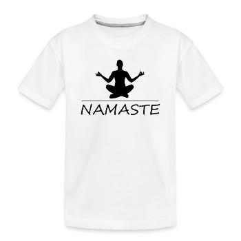 Namaste yoga - T-shirt bio Premium Enfant - blanc - Devant