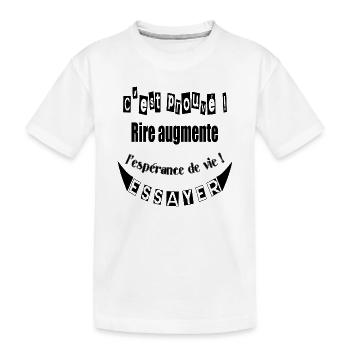 rire - T-shirt bio Premium Enfant - blanc - Devant