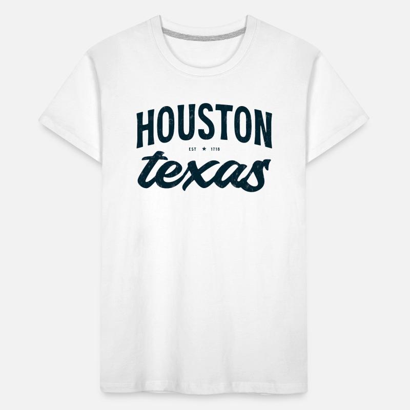 Houston Texas Script Emblem Tee Kinder Premium Bio T-Shirt
