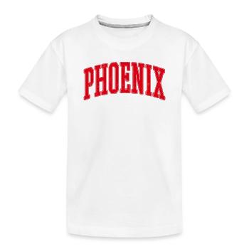 Phoenix Bogen-Schriftzug - Kinder Premium Bio T-Shirt - Weiß - Vorne
