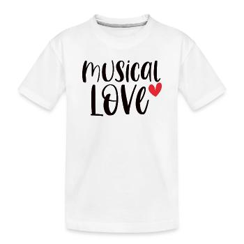 Musical Love Theater Drama Broadway Gift - T-shirt bio Premium Enfant - blanc - Devant