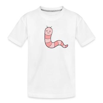 Ver de terre - T-shirt bio Premium Enfant - blanc - Devant