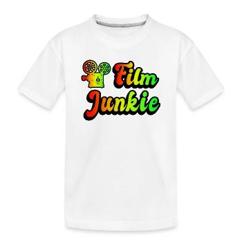 Film Junkie Rainbow Design - T-shirt bio Premium Enfant - blanc - Devant