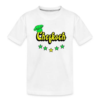 Chefkoch Design - Kinder Premium Bio T-Shirt - Weiß - Vorne