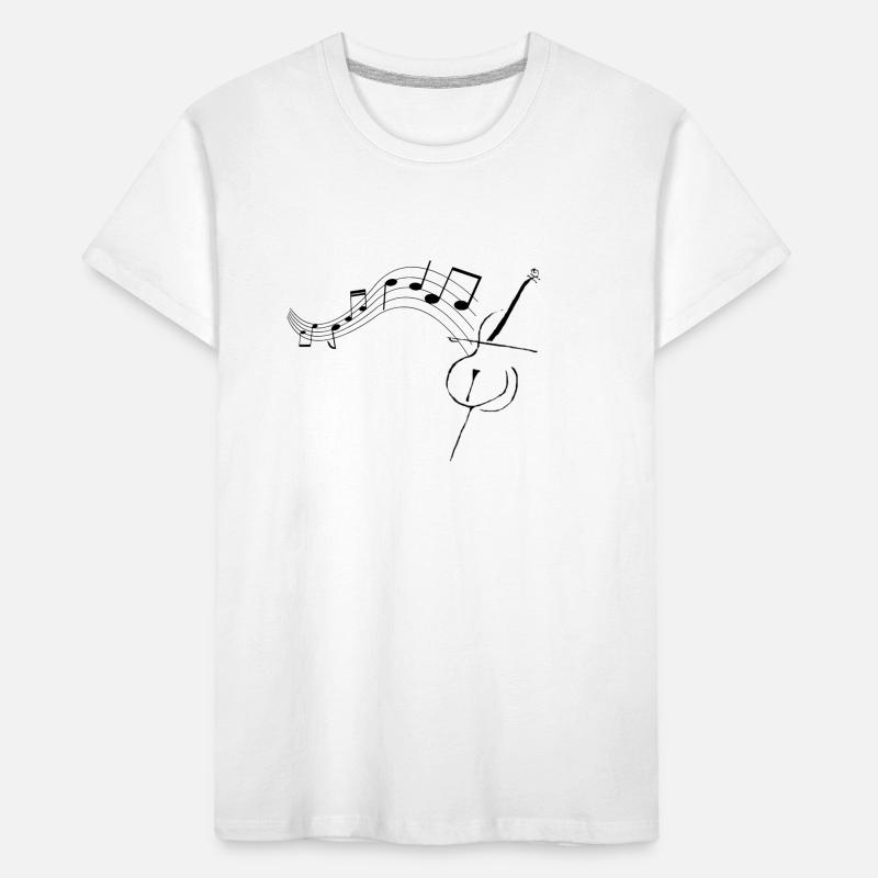 Violoncelle avec notes1 T-shirt bio Premium Enfant