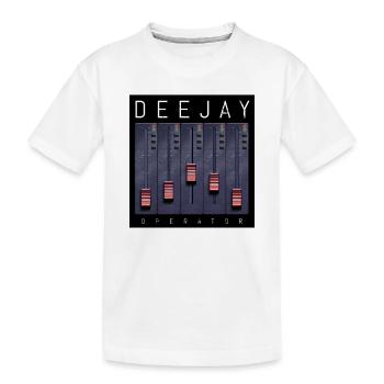 Conception du Fader de l’opérateur Deejay - T-shirt bio Premium Enfant - blanc - Devant