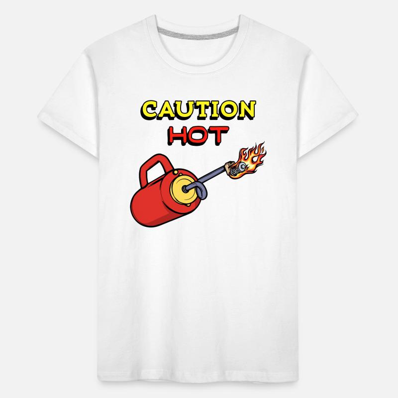 Fire Protection Fire Brigade Fire Extinguisher Statement Kids' Premium Organic T-Shirt