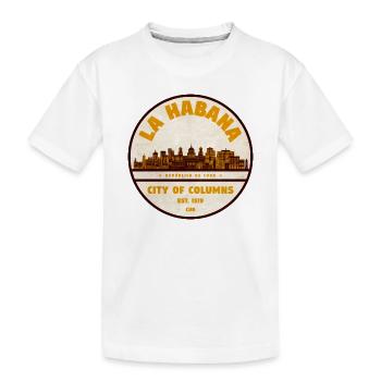 La Ville des Colonnes de Havane - T-shirt bio Premium Enfant - blanc - Devant