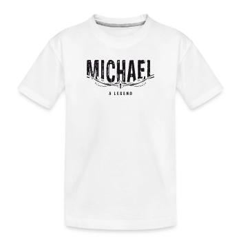 MICHAEL UNE LÉGENDE - T-shirt bio Premium Enfant - blanc - Devant