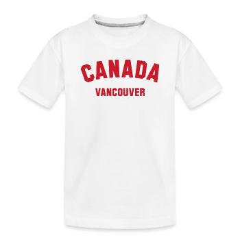VANCOUVER, Canada Kanada - T-shirt bio Premium Enfant - blanc - Devant