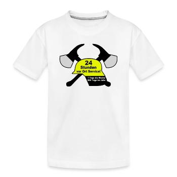 Freiwillige Feuerwehr , Shirt , 24 Stunden (25) - Kinder Premium Bio T-Shirt - Weiß - Vorne