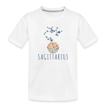 La constellation du Sagittaire - T-shirt bio Premium Enfant - blanc - Devant