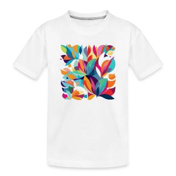 Flower Dance - Kinder Premium Bio T-Shirt - Weiß - Vorne