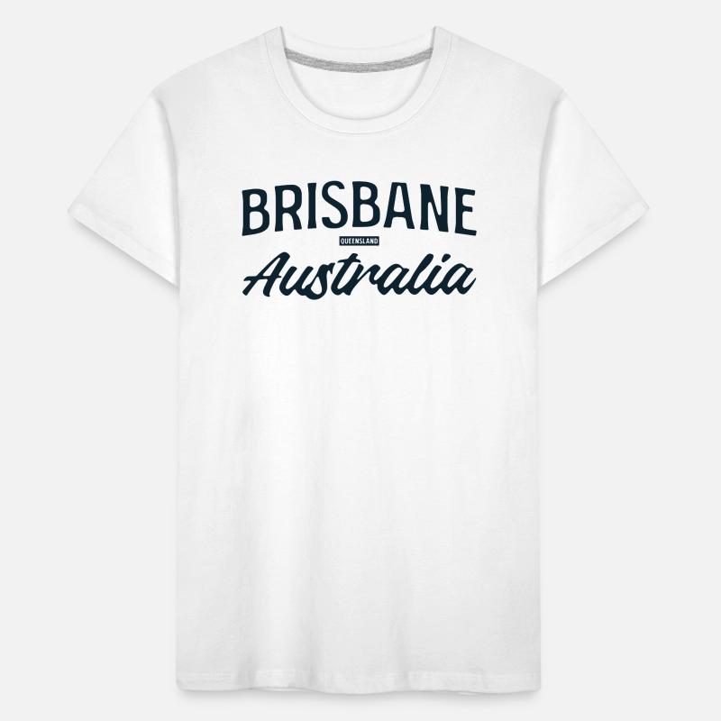 Brisbane Australia Script Kids' Premium Organic T-Shirt