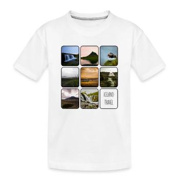 Islande Voyage - T-shirt bio Premium Enfant - blanc - Devant