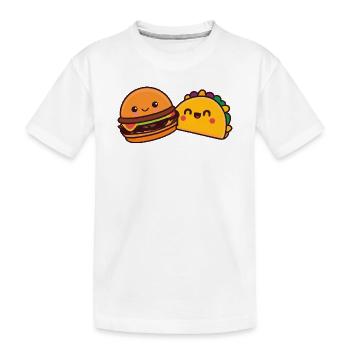 Burgers et kebabs - T-shirt bio Premium Enfant - blanc - Devant