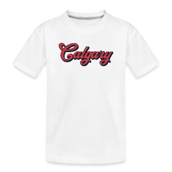 Calgary Lettering Canada – Typographie rétro - T-shirt bio Premium Enfant - blanc - Devant