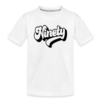 Quatre-vingt-dix 90e anniversaire Hommes Femmes 90 ans - T-shirt bio Premium Enfant - blanc - Devant