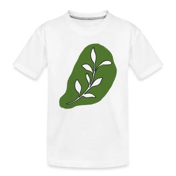 Feuilles - T-shirt bio Premium Enfant - blanc - Devant