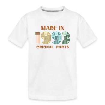 1993 Anniversaire Toutes les pièces d’origine - T-shirt bio Premium Enfant - blanc - Devant
