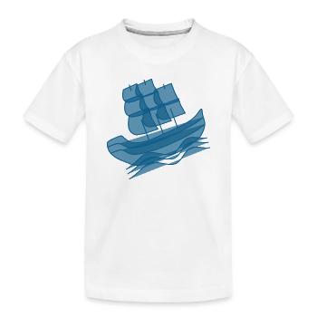 Sailboat Northern Germany Sailor Sailor Captain - Kids' Premium Organic T-Shirt - white - Front