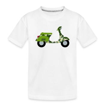 Roller Gänseblumen Wiese Urlaub Sommer Italien Fan - Kinder Premium Bio T-Shirt - Weiß - Vorne