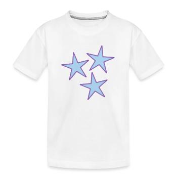 ETOILE. ETOILES. STAR. FÊTE. ANNIVERSAIRE. NOËL - T-shirt bio Premium Enfant - blanc - Devant