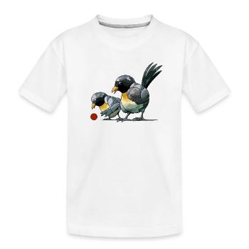 Boules de boules de boules pour pétanque - T-shirt bio Premium Enfant - blanc - Devant