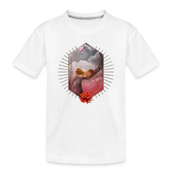 Nettes schlafendes Feenbaby. - Kinder Premium Bio T-Shirt - Weiß - Vorne