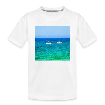 Summer Sailing - Kinder Premium Bio T-Shirt - Weiß - Vorne