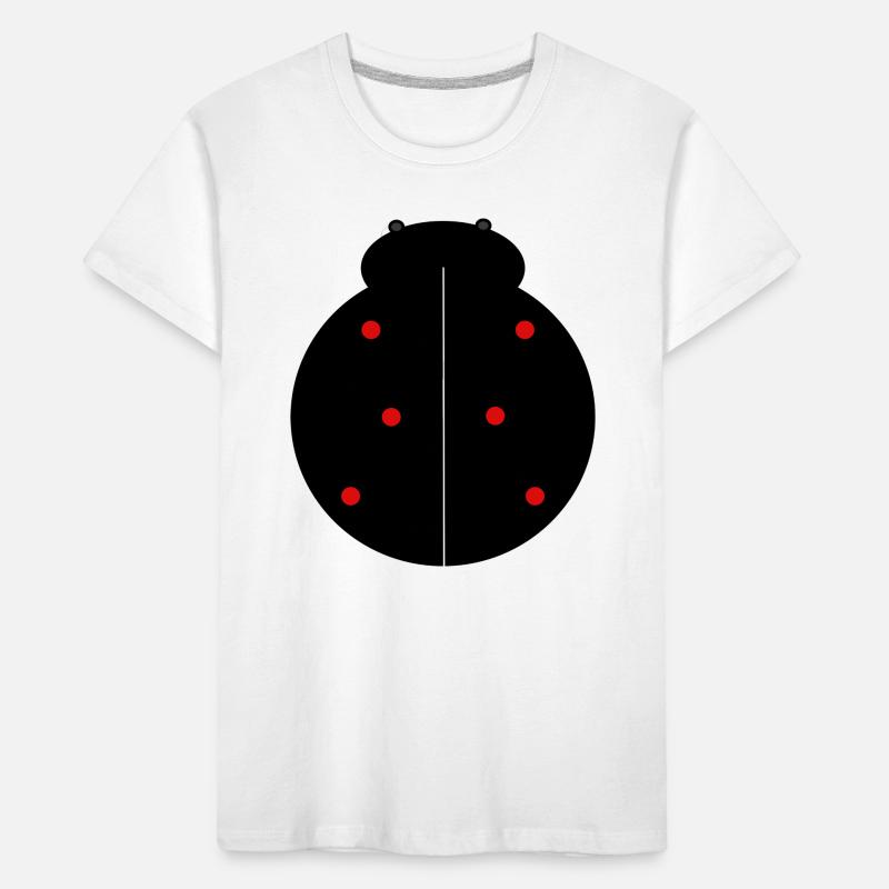 Black Ladybug with Red Dots Kids' Premium Organic T-Shirt