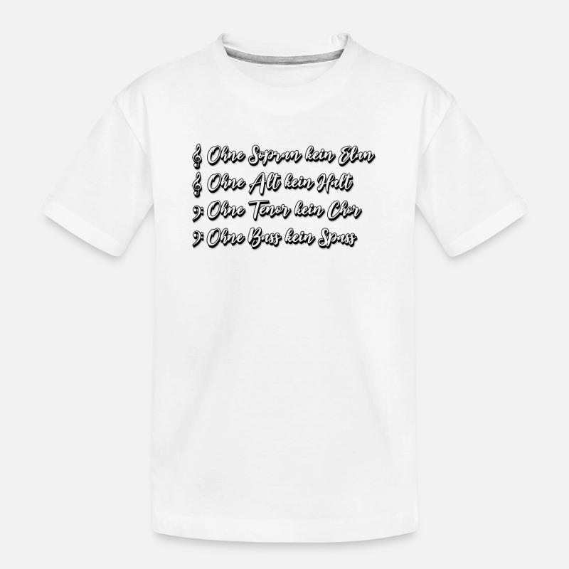 SATB Chor Spruch - Kinder Premium Bio T-Shirt - Weiß