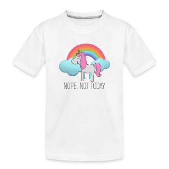 Nope. Not today - Kids' Premium Organic T-Shirt - white - Front