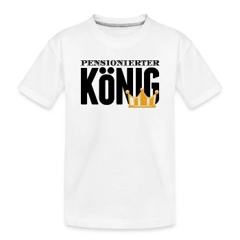 Ruhestand Statement Pensionär Auszeit Abschied - Kinder Premium Bio T-Shirt - Weiß - Vorne