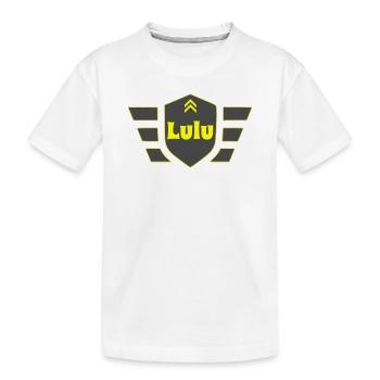 Lulu - Kinder Premium Bio T-Shirt - Weiß - Vorne