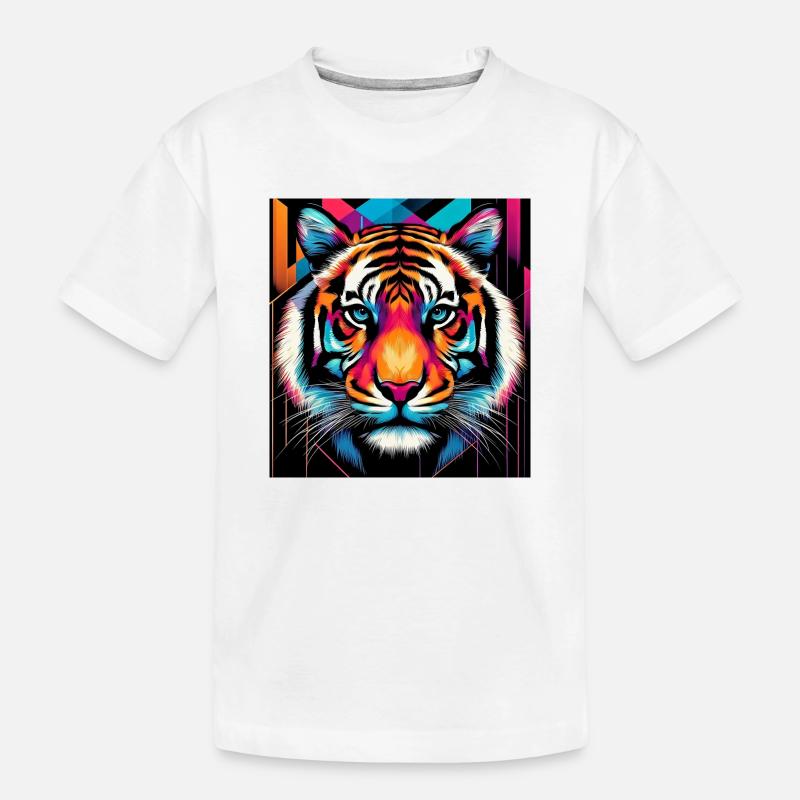 Tiger - Kinder Premium Bio T-Shirt - Weiß