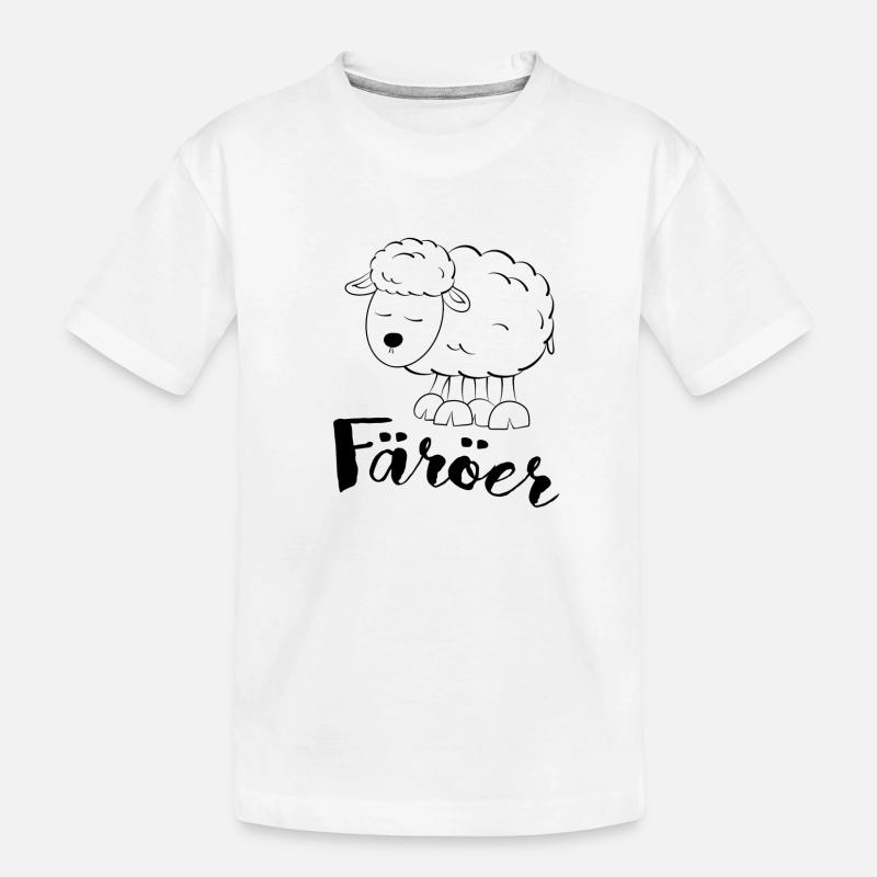 Färöer Schaf - Kinder Premium Bio T-Shirt - Weiß