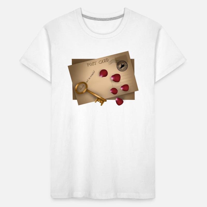 Post Card: Secrets will be released Kinder Premium Bio T-Shirt