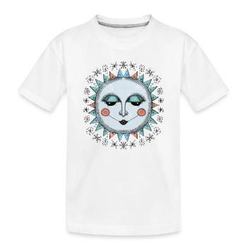 Wintersonne - Kinder Premium Bio T-Shirt - Weiß - Vorne