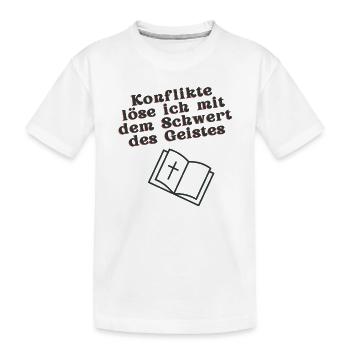 Schwert des Geistes - Kinder Premium Bio T-Shirt - Weiß - Vorne