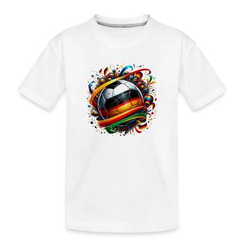 Fussball WM26 Weltmeisterschaft - Kinder Premium Bio T-Shirt - Weiß - Vorne