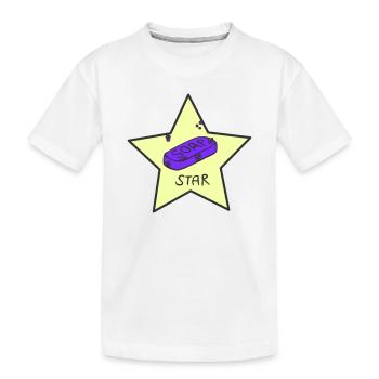 Étoile de savon - T-shirt bio Premium Enfant - blanc - Devant