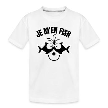 pêche, pêcheur, partie de pêche - T-shirt bio Premium Enfant - blanc - Devant