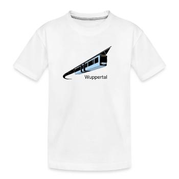 Police de chemin de fer suspendue Wuppertal colorée - T-shirt bio Premium Enfant - blanc - Devant
