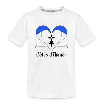 Côtes d'Armor - T-shirt bio Premium Enfant - blanc - Devant