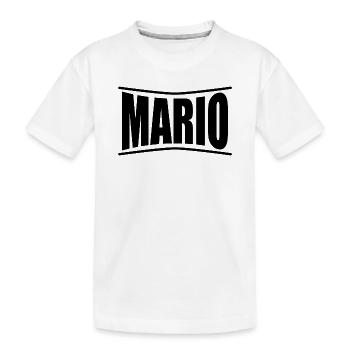 t-shirt Mario t-shirt idée cadeau - T-shirt bio Premium Enfant - blanc - Devant