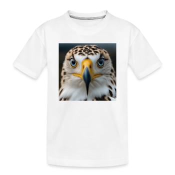 Adler - Kinder Premium Bio T-Shirt - Weiß - Vorne