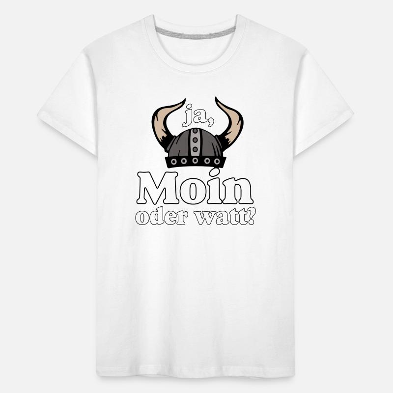 Ja Moin oder Watt? Nordisch Humor T-shirt bio Premium Enfant